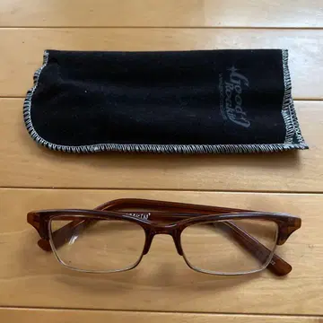 GOOD ROCKIN' 안경 브라운 케이스 포함 새상품