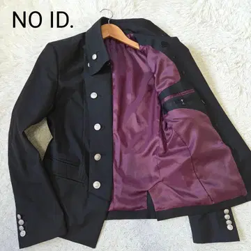 새상품급 NO ID. 나폴레옹 자켓 은색 버튼 안감 보르도 사이즈 M
