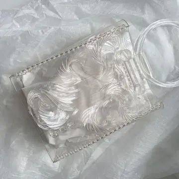 마메 쿠로구치 PVC 핸드백 클리어