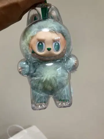 캐릭터형 봉제 인형 스카이블루 약 15cm