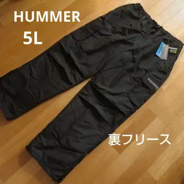 새상품 5L 남성용 HUMMER 안감 플리스 카고 팬츠 블랙