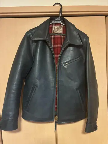 Y2LEATHER 가죽 자켓 다크 블루 38
