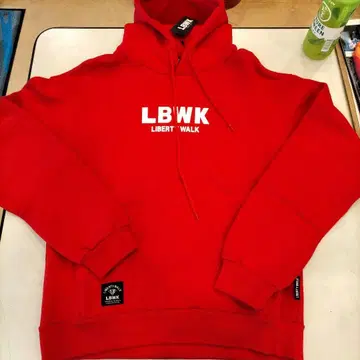 LBWK 레드 후드티 S 사이즈