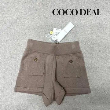 새상품 COCO DEAL 니트 숏팬츠 베이지 S 사이즈