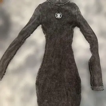 YDG 블랙 그레이 스트라이프 원피스 F