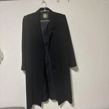 캐시미어 블랙 롱 코트