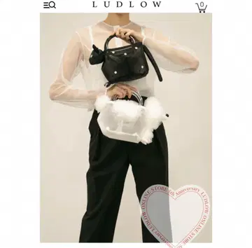 LUDLOW 푸들형 핸드백 화이트