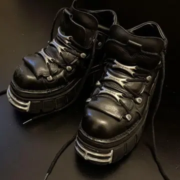NEW ROCK 뉴락 통굽 부츠 40 상자 없음 newrock