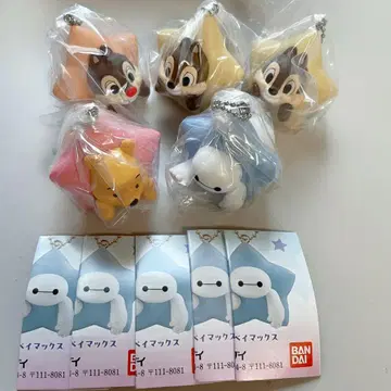 디즈니 캐릭터 별 마스코트 참 전 4종류 컴플리트 + 1점