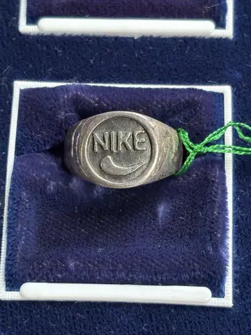 70s 80s 빈티지 NIKE 실버925 로고 반지 15호 7g