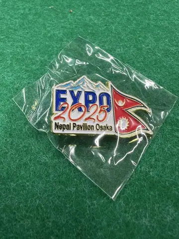 EXPO 2025 네팔 파빌리온 핀 배지 간사이 만박