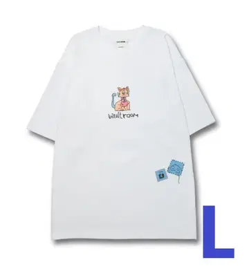 vaultroom KEY CAT DOODLE TEE L 사이즈