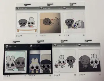 Kkamung & Angto 카문과 앙토 카페 SNS풍 카드 컴플리트