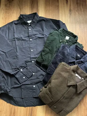 UNIQLO H&M 긴팔 셔츠 셔츠 자켓 4종 세트