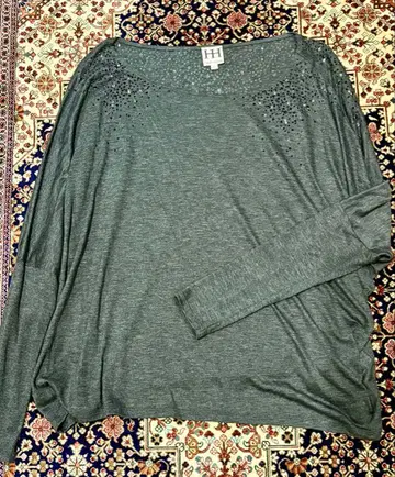 [ 새상품급 ] haute hippie 스톤 장식 그레이 튜닉 M 사이즈