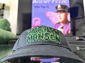 USA 락 MARILYN MANSON 마릴린 맨슨 캡 블랙