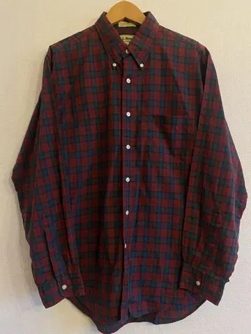 70~80s L.L.Bean 긴팔 체크 셔츠 구제 의류