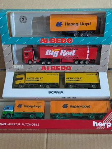 1/87 herpa ALBEDO SCANIA VOLVO MB