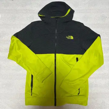 THE NORTH FACE 후드 부착 후드티 XS 블랙/옐로우 그린