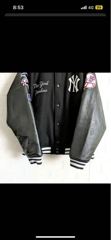 FANATICS 뉴욕 양키스 바시티 자켓 와펜 블랙