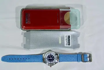 [ 레어 ] 빈티지 Swatch 스와치 IRONY 파랑 벨트