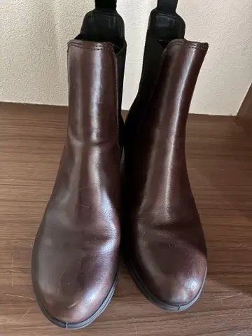 ecco 여성용 숏부츠 브라운 37