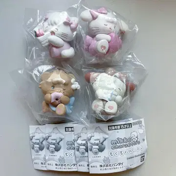 mikko characters 오물오물 파티 전 4종류 컴플리트 세트