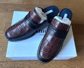 Ameri VINTAGE 로퍼 사보풍 샌들 브라운 L