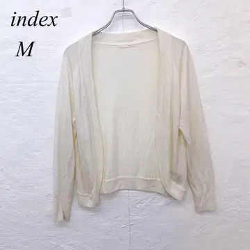 e5469 [인덱스] 가디건 여성용 M 아이보리 계열 겉옷