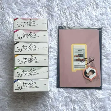 SixTONES 관성의 법칙 미니 박스 티슈 메시지 카드