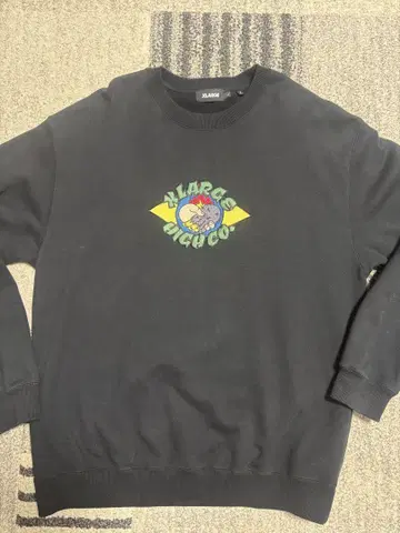 XLARGE 블랙 맨투맨 L