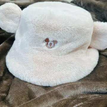 미키마우스 귀 달린 버킷햇 복슬복슬
