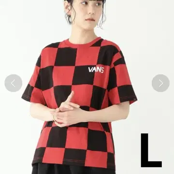[ 당일 익명 배송 ] BEAMS BOY VANS 체커 로고 T셔츠 L