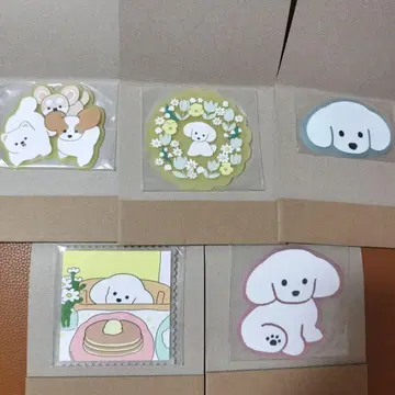 여러 가지 강아지 러버 코스터 컴플리트 5종