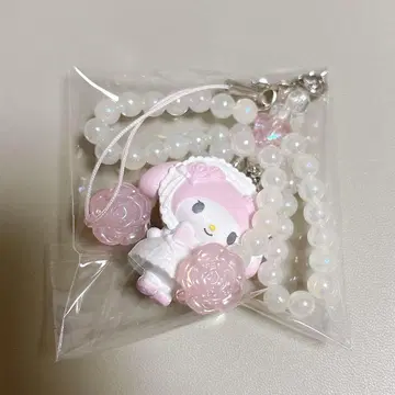 마이멜로디 화이트 프릴 시크릿 스트랩