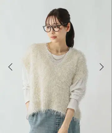 글로벌 워크 보송보송 샤기 베스트/긴팔 티