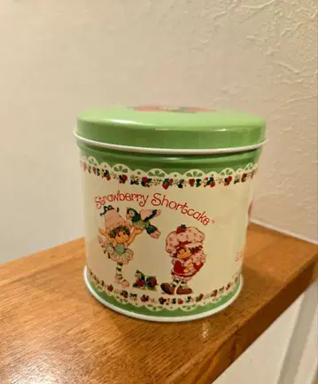 빈티지 스트로베리 숏케이크 틴 케이스 미국 장난감