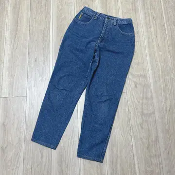 아르마니진 스트레이트 데님 G팬 롱 팬츠 캐주얼 파랑 무지
