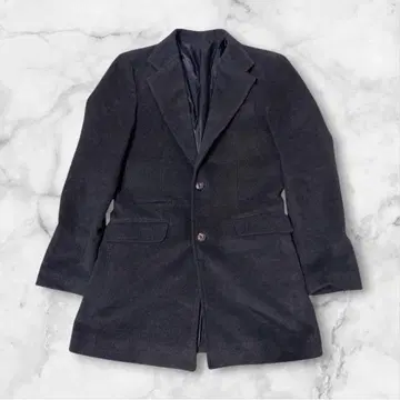 M783 MAX HOMME 다크 그레이 체스터 코트 슬림 핏