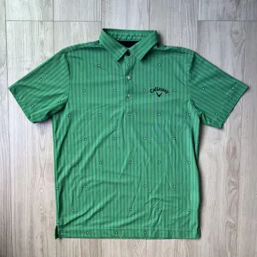 [ Callaway ] 그린 컬러 스트라이프 M 사이즈 셔츠