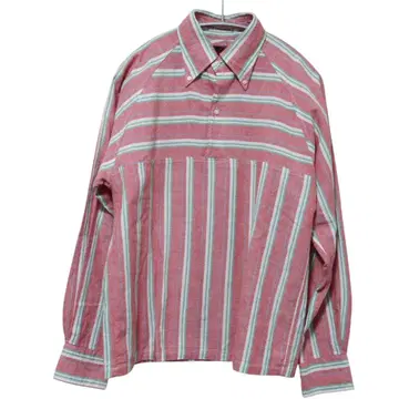 N-376 EVISU 풀오버 셔츠 핑크 절개 38 고품질