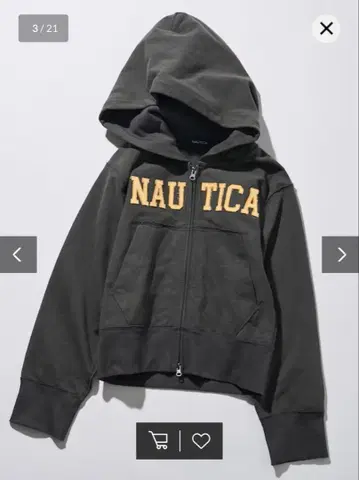 NAUTICA 풀 집업 후드티
