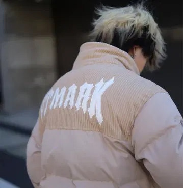 ATMARK 코듀로이 다운 자켓 베이지