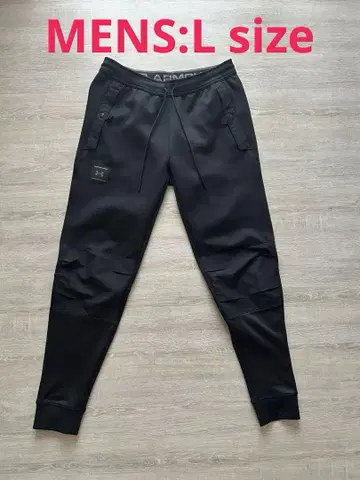 Under Armour 블랙 사이드 버튼 조거 팬츠