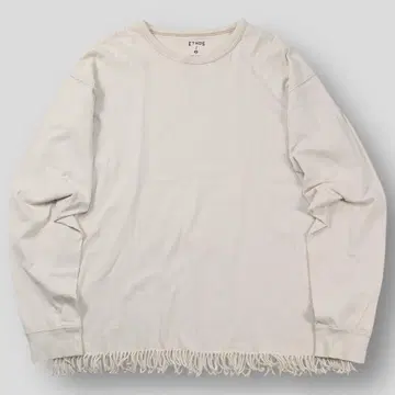 ETHOS 에토스 FRINGE LONG TEE 2 긴팔 프린지 베이지