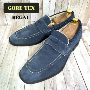[ REGAL ] 50HR 코인 로퍼 GORE-TEX 스웨이드 네이비