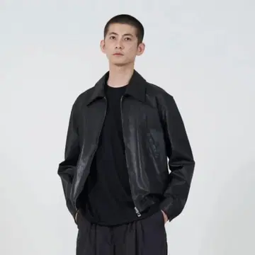 YOKE Leather Zip Blouson 가죽 자켓 Size:2