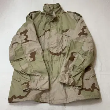 A/W 80s 밀리터리 자켓 카모플라주 패턴 S