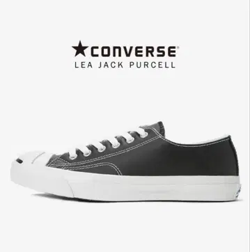 CONVERSE LEA JACK PURCELL 블랙 22.5cm