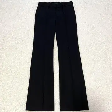 theory 슬랙스 밑단 플레어 ALFORD 블랙 팬츠